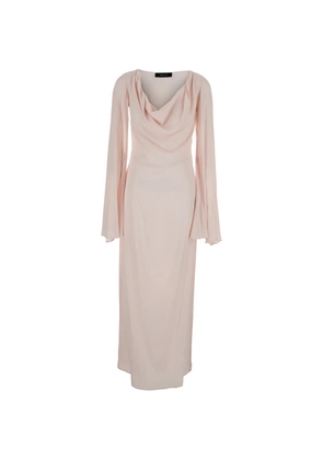 Federica Tosi flared-sleeve maxi dress - Pink