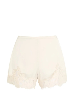 Reformation lace trim shorts - Neutrals