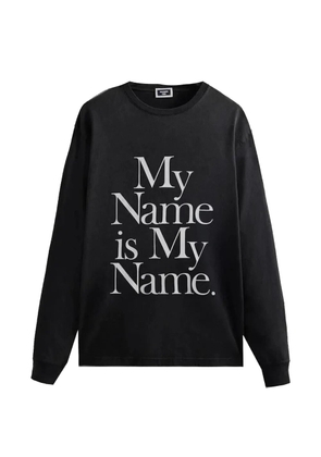 KITH printed long-sleeves T-shirt - Black