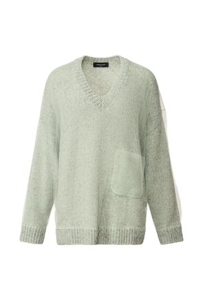 Fabiana Filippi Mouliné V-neck jumper - Green