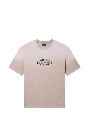 Armani Exchange logo T-shirt - Neutrals
