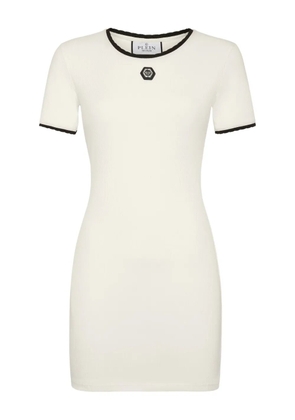 Philipp Plein stretch-cotton dress - White