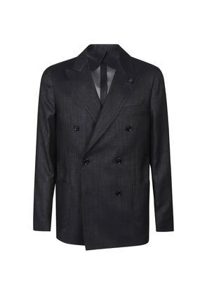 Lardini double-breasted blazer - Blue