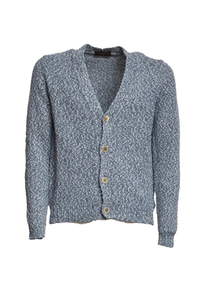 Zanone V-neck button cardigan - Blue