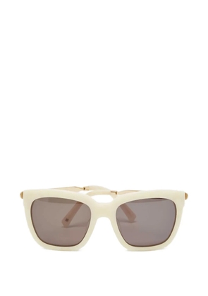 laurence paul square sunglasses - Neutrals
