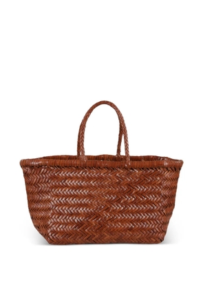 DRAGON DIFFUSION woven-design tote bag - Brown