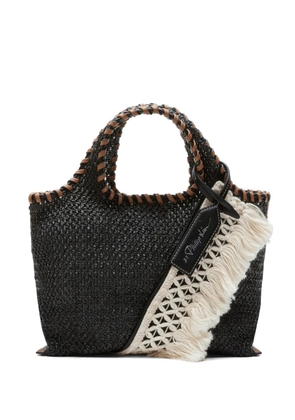 3.1 Phillip Lim mini Market fringe-trim tote bag - Black