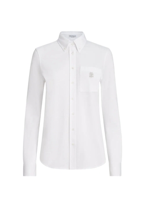 Brunello Cucinelli logo shirt - White