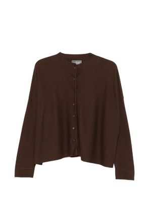 BOMPARD button round-neck cardigan - Brown