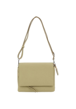 GIANNI CHIARINI Three grained flap leather shoulder bag - Green