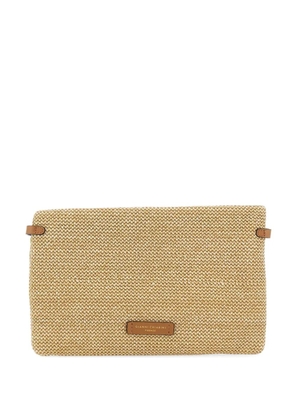 GIANNI CHIARINI Hermy clutch bag - Neutrals
