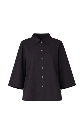 Liviana Conti button flared shirt - Black