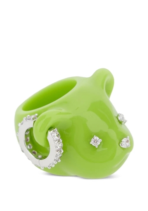 YVMIN bear-head ring - Silver