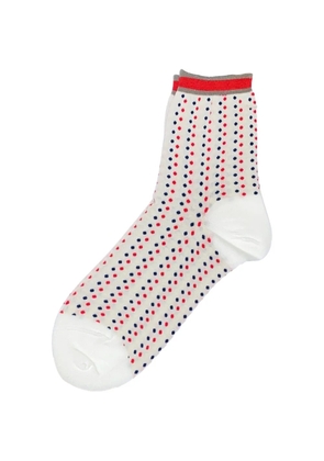 Antipast polka dot-pattern socks - White