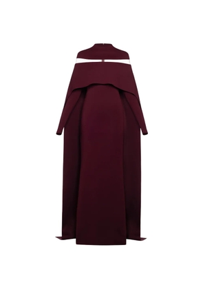 CHATS BY C.DAM Nehru cape maxi dress - Red