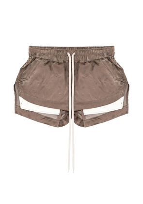 Rick Owens elastic-waistband shorts - Brown