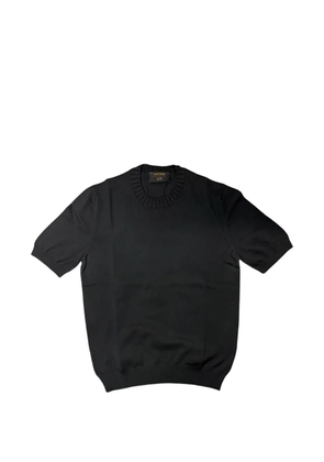 Gran Sasso short sleeve knitwear - Black