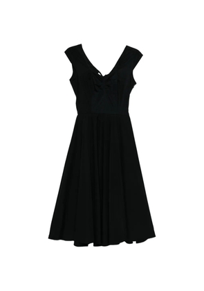 ASPESI cut-out ruched midi dress - Black