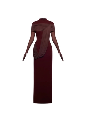 CHATS BY C.DAM Meydan draped maxi dress - Red