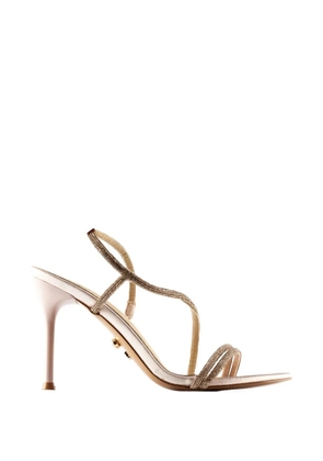 TWENTY FOURHAITCH Flamenco embellished strappy sandals - Neutrals