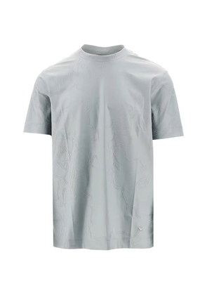 Emporio Armani textured T-shirt - Grey