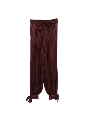 ZIMMERMANN striped tie-detail trousers - Red