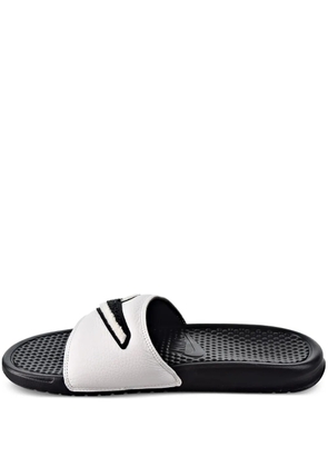 Nike Benassi JDI chenille 'Black/Summit White' slides