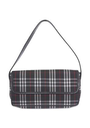 Burberry Pre-Owned tartan-pattern rectangular bag - Black