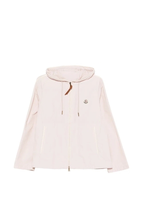 Moncler Sarracenia hooded contrast-trim jacket - Pink