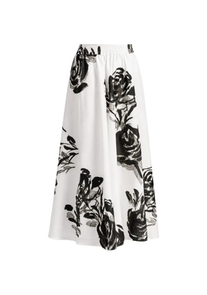 Liviana Conti Indira floral-print maxi skirt - White