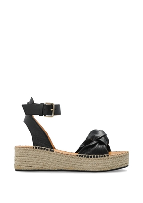 Odissì knot-detail espadrille sandals - Black