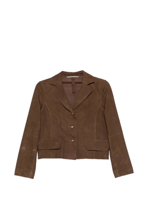 THE JACK LEATHERS Paige suede jacket - Brown