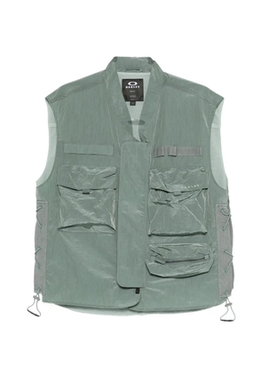 Oakley zip-fastening pocket gilet - Green