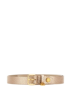 GIANNI CHIARINI metallic-finish leather belt - Neutrals