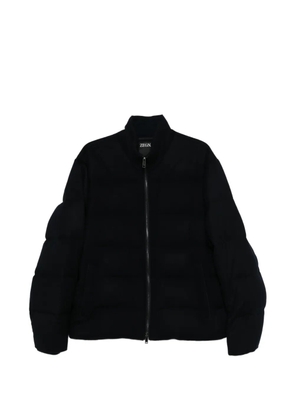 Zegna zip-fastening long-sleeve jacket - Blue