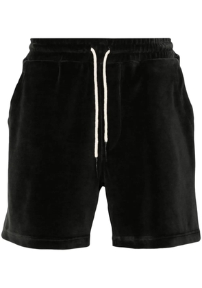 OAS Company velour track shorts - Black