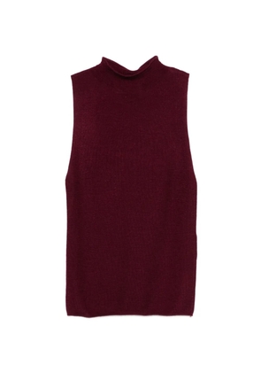 BOMPARD knitted vest top - Red