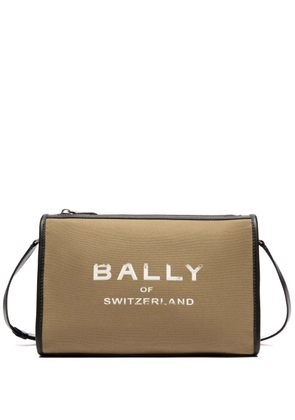 Bally logo-print canvas messenger bag - Neutrals