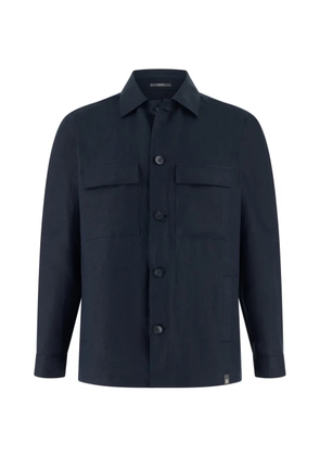 Boggi Milano Link closed-collar shirt jacket - Blue
