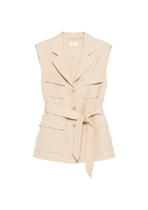 P.A.R.O.S.H. belt patch-pocket gilet - Neutrals