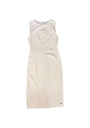 Calvin Klein draped sleeveless dress - Neutrals