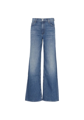 MOTHER Roller Fray zip jeans - Blue