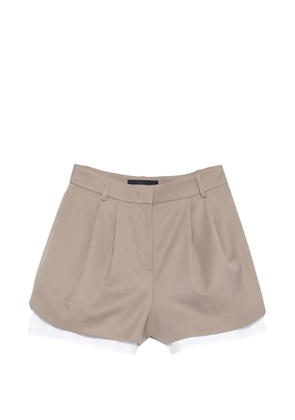 Juun.J pleated shorts - Neutrals