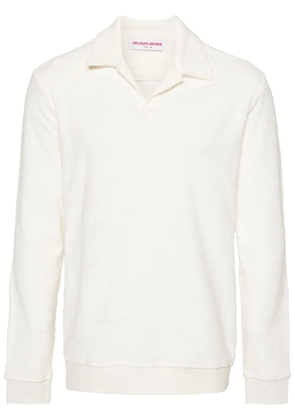 Orlebar Brown Santino towelling-finish polo shirt - White