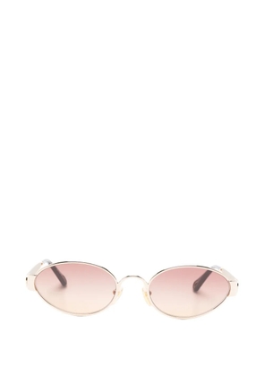 Chloé oval-frame sunglasses - Gold