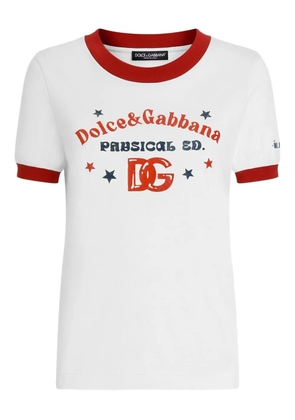 Dolce & Gabbana logo-print cotton T-shirt - White