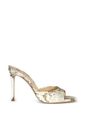 Roberto Festa Ramas python-print sandals - Neutrals