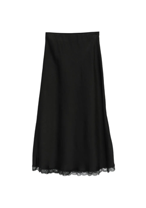 Drykorn Ura lace-trim midi skirt - Black