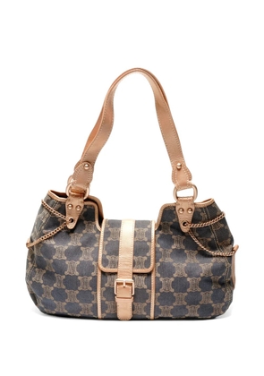 Celine Pre-Owned 1990-2010 Macadam denim shoulder bag - Blue