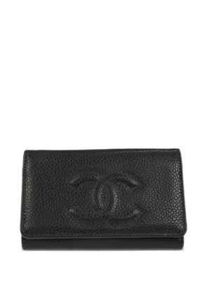 CHANEL Pre-Owned 1998 embossed key case - Black